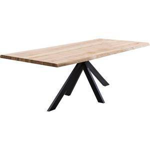 Home affaire Eettafel TRISTAN Massief wild eiken met echte boomrand