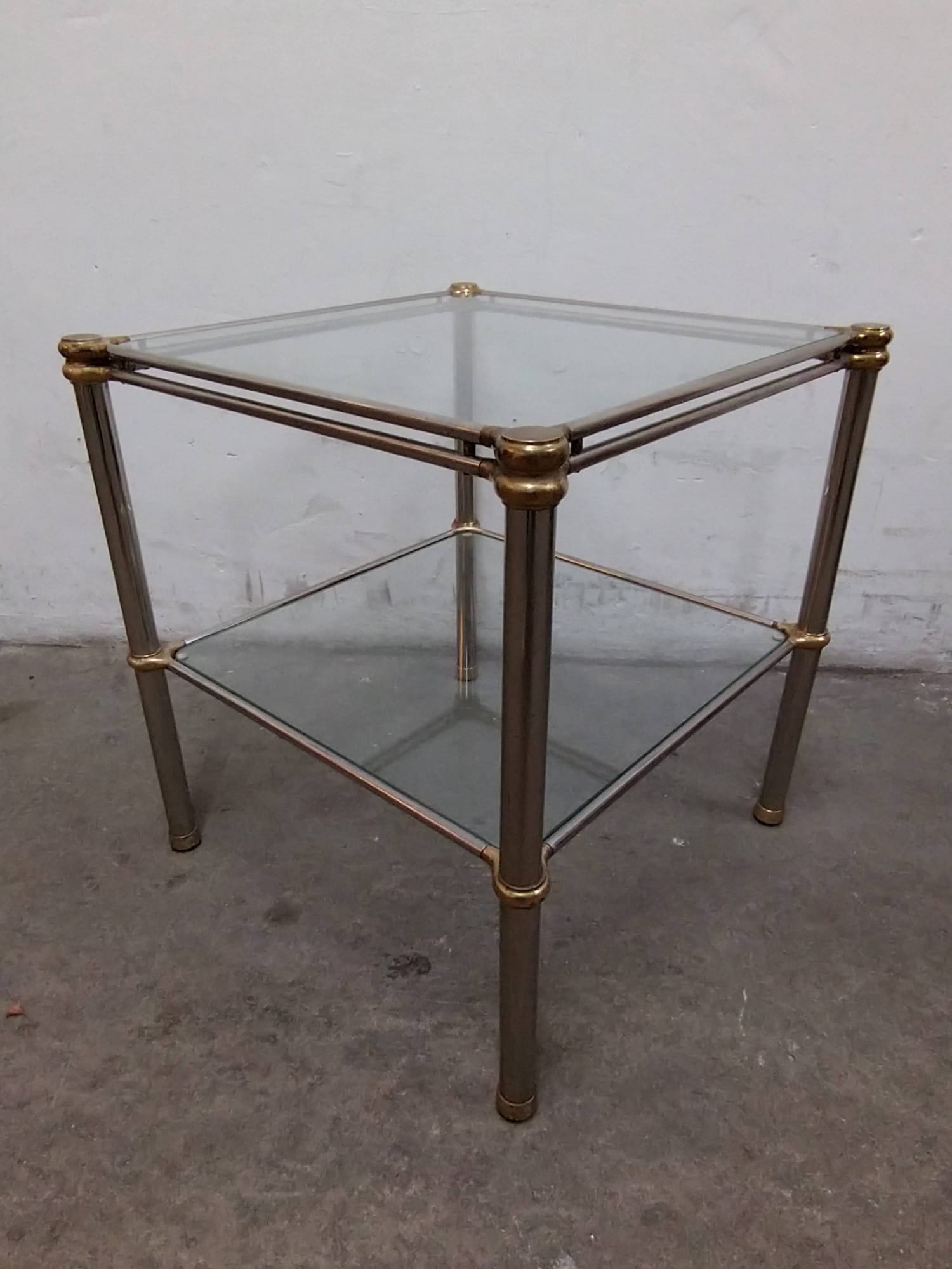 Whoppah Vintage Glass table Metal/Glass - Tweedehands