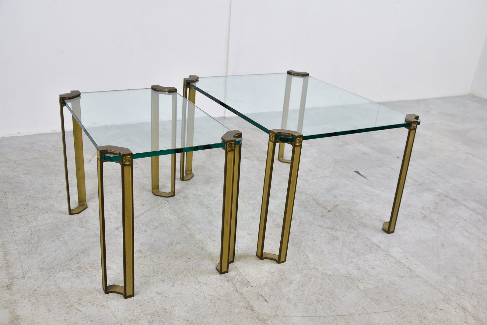 Peter Ghyczy 2x  T24 coffee tables, set Glass - Tweedehands