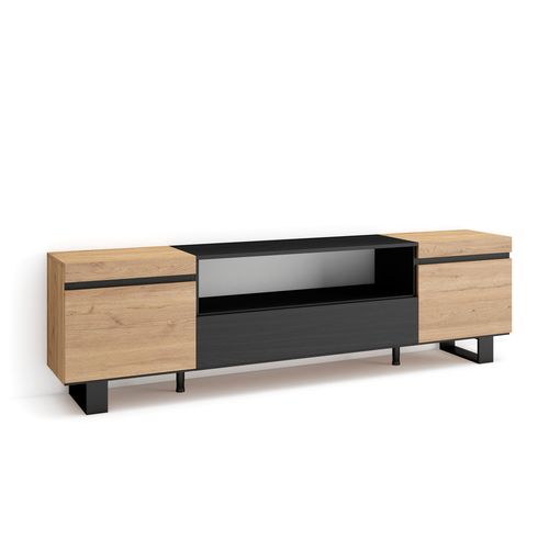 Skraut Home  Tv-meubel, Lowboard, 200x57x35cm, Voor Tv's Tot 80:, Industrieel Design
