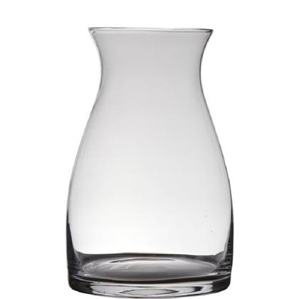 Hakbijl glass Vaas - Julia - transparant - glas - 30 x 19 cm