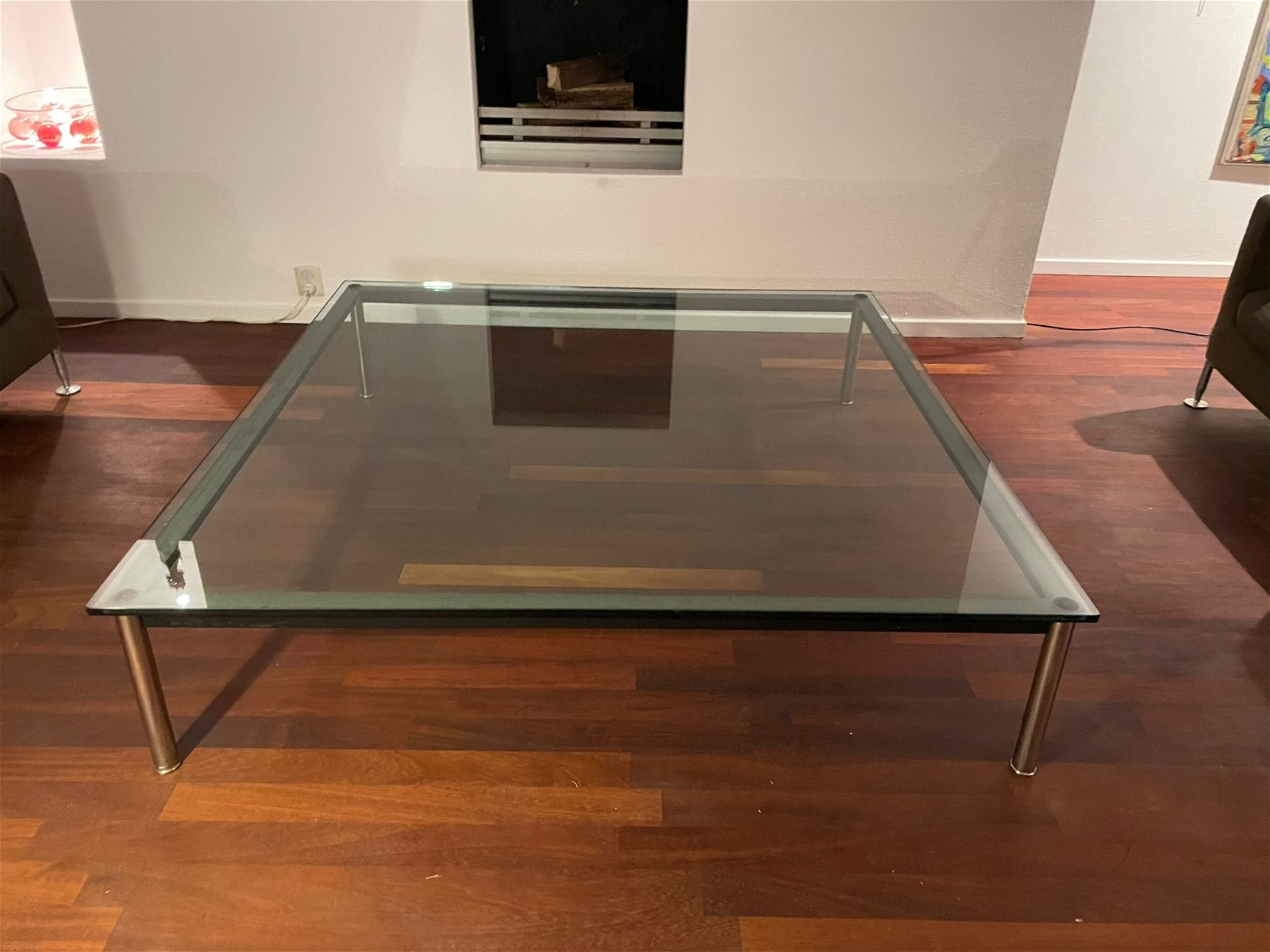 Le Corbusier Coffee Table Metal/Glass - Tweedehands