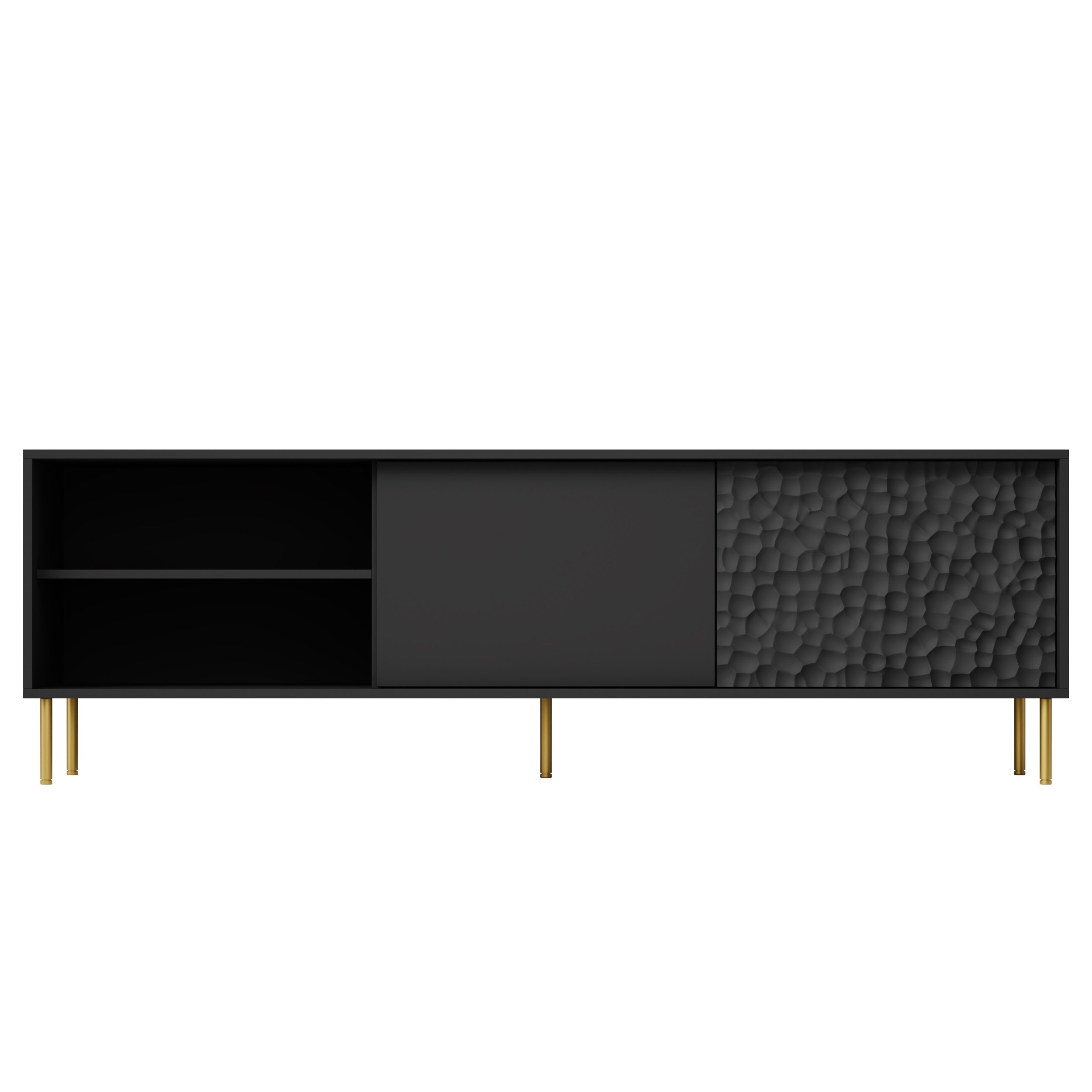Home Style Tv-meubel Bullet mat zwart 180 cm breed