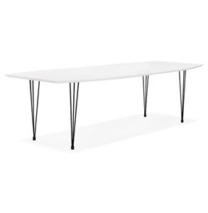 KokoonDesign Design Eettafel DIAMANTO wit 170-270cm