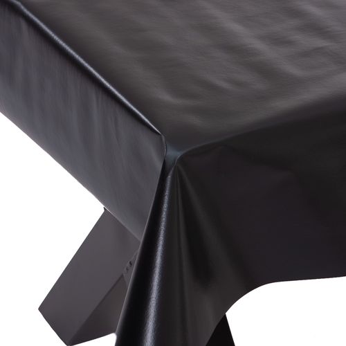 Wicotex  Tafelzeil - Kleur Zwart Uni - Afmeting 140x240cm - Tafelkleed - Afneembaar - Afwasbaar