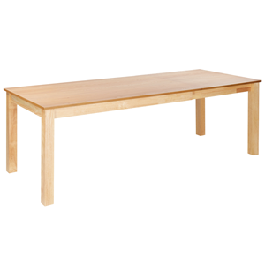 BELIANI Eettafel uitschuifbaar MDF lichthout 160/240 x 90 cm MADURA