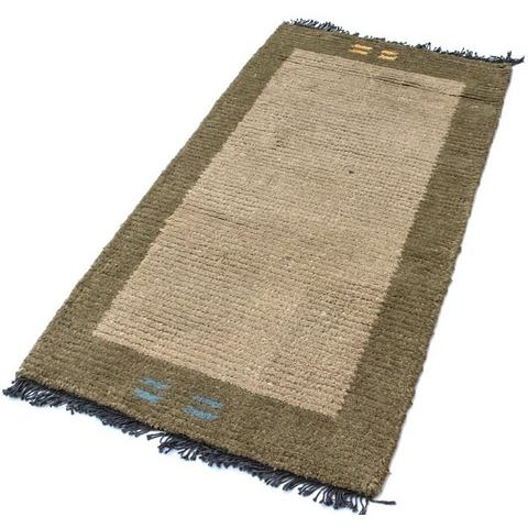 morgenland Wollteppich "Nepal Teppich handgeknüpft braun", rechteckig, handgeknüpft