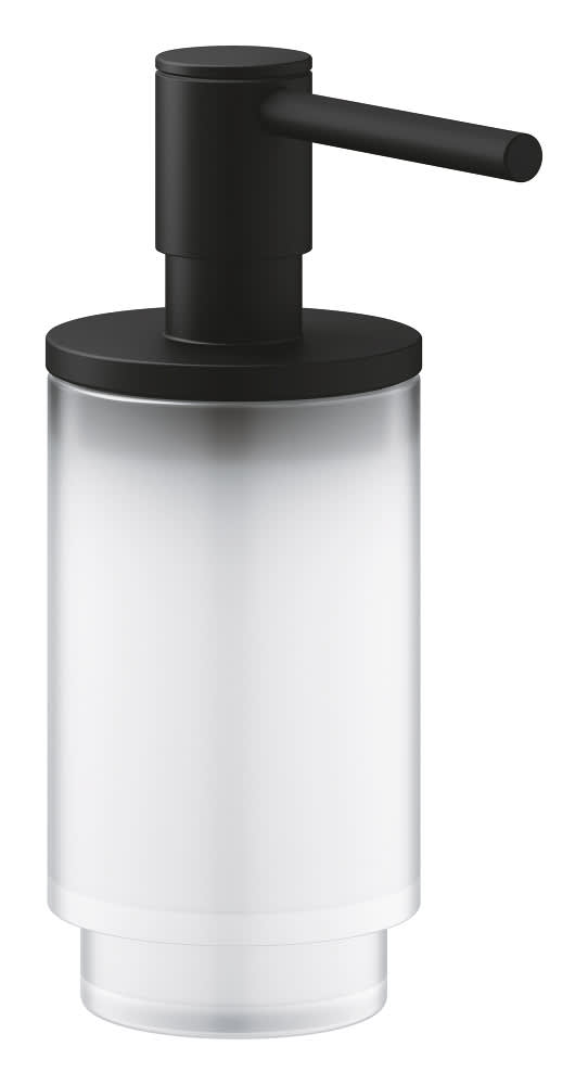 GROHE Selection zeepdispenser 120ml glas/metaal phantom black