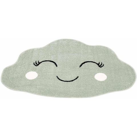 Kinderteppich Bubble Kids 1324-X, Carpet City, wolkenförmig, Höhe: 12 mm, Wolken-Teppich, Weicher Flor, Pflegeleicht, Kinderzimmer