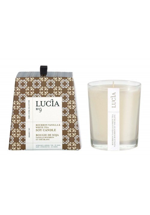 Lucia Candles Lucia Soy Votive Candle No9 Bourbon Vanilla & White Tea