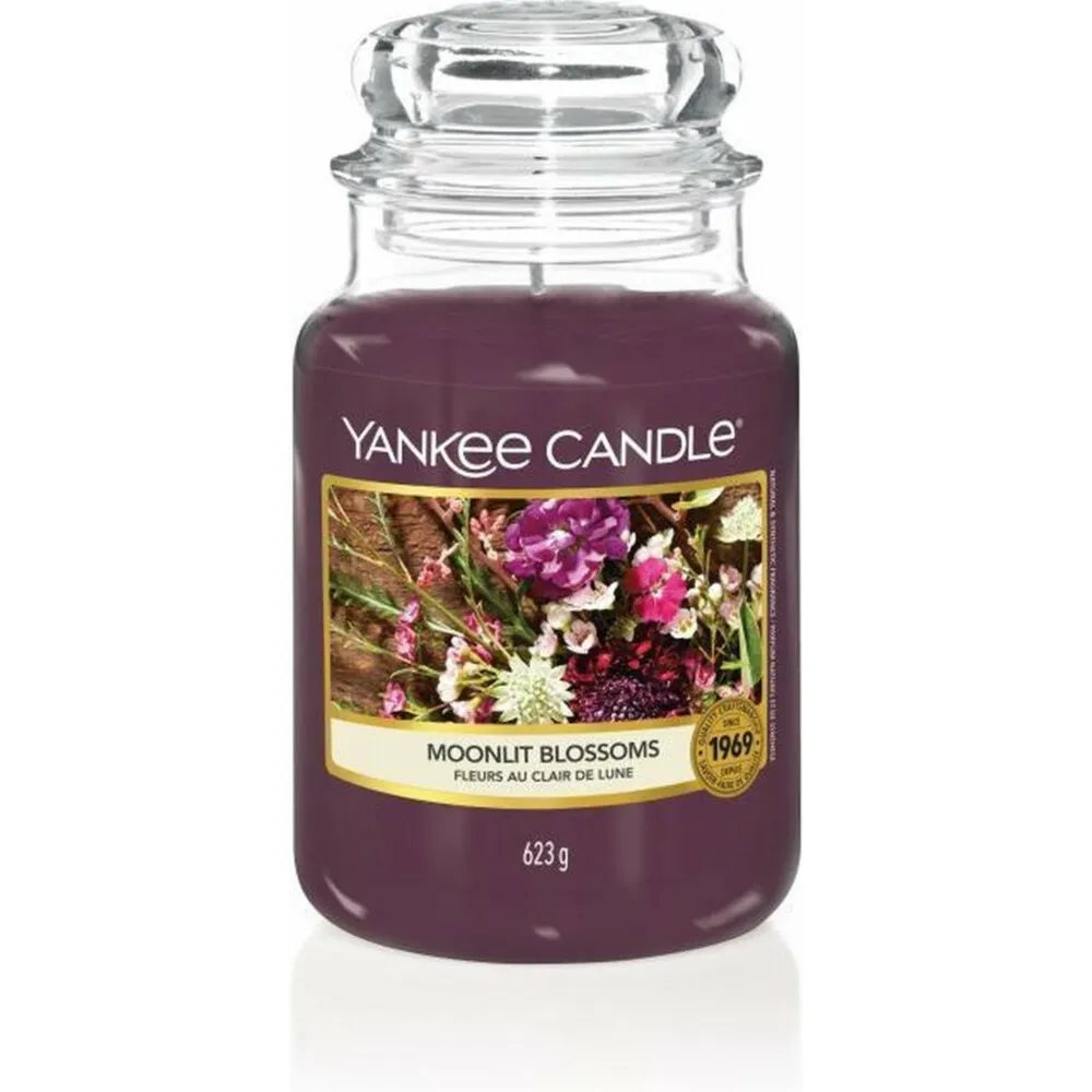 yankeecandle 623g - Moonlit Blossoms - Housewarmer Duftkerze großes Glas - Yankee Candle