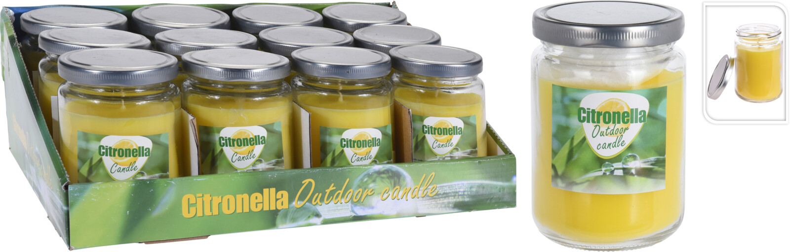 Nampook Citronella kaars in pot - 