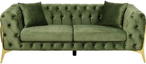 Bank Bellissima 2-zitsbank - Velvet Green - 200cm