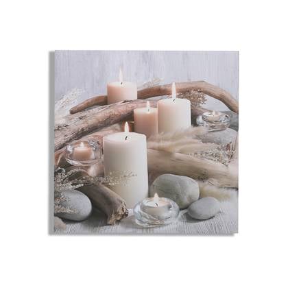 Art For the Home | Serene Oase - LED Canvas - 60x60 cm