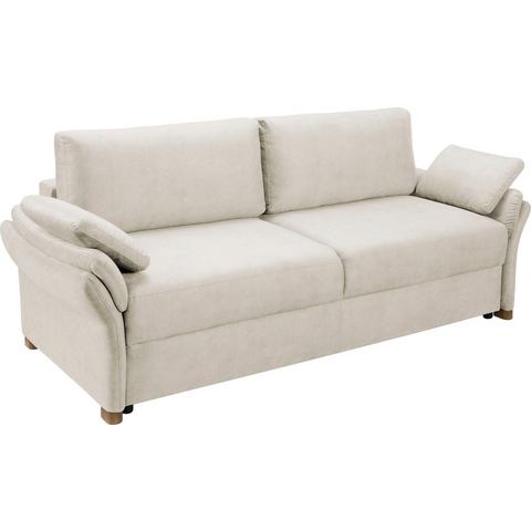 exxpo - sofa fashion 3-Sitzer, inkl. Boxspring/Federkern-Polsterung, Bettfunktion und Bettkasten