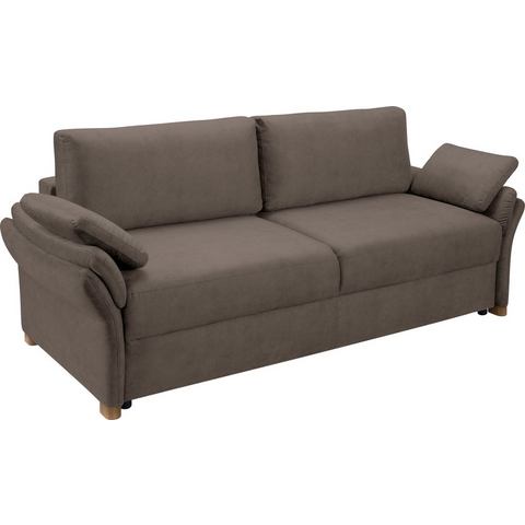 exxpo - sofa fashion 3-Sitzer, inkl. Boxspring/Federkern-Polsterung, Bettfunktion und Bettkasten