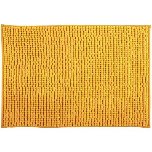 MSV Badkamerkleed/badmat Voor Op De Vloer - Saffraan Geel - 60 X 90 Cm