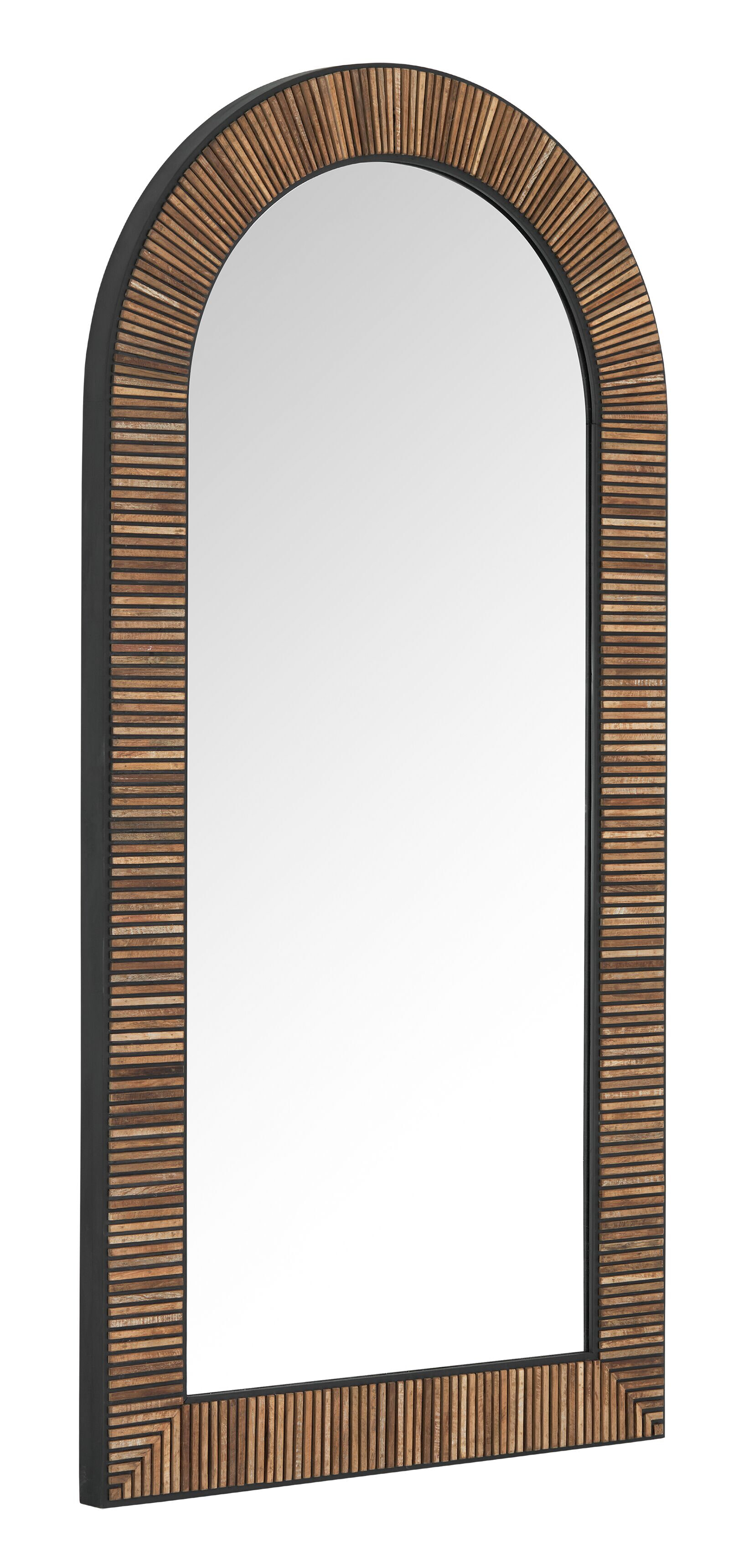DTP Home Spiegel Slats Teakhout, 200 x 100cm - Bruin