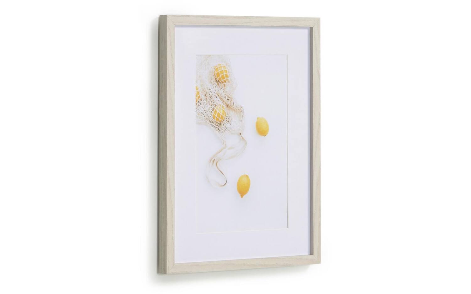 Kave Home Leyla, Kunstwerk leyla met een tas citroenen 30 x 40 cm
