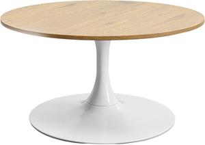 Salontafel Schickeria Oak White -Ø80cm