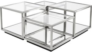 Salontafel Luigi Silver - set/4