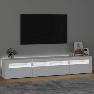 bonnevie TV-Schrank,TV-Möbel mit LED-Leuchten Weiß 210x35x40 cm vidaXL