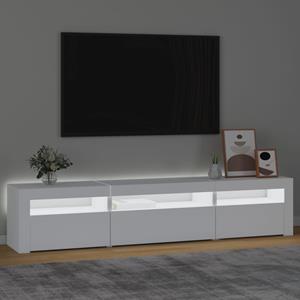 vidaXL Tv-meubel met LED-verlichting 195x35x40 cm wit