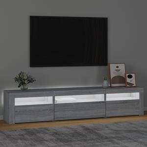 vidaXL TV-Schrank TV-Schrank mit LED-Leuchten Grau Sonoma 195x35x40 cm (1-St)