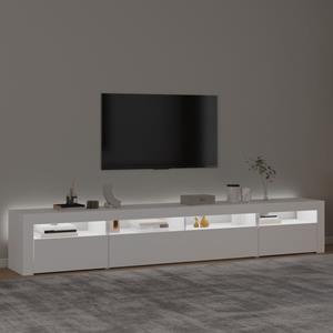 bonnevie TV-Schrank mit LED-Leuchten Weiß 240x35x40 cm vidaXL70054