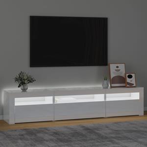 vidaXL TV-Schrank TV-Schrank mit LED-Leuchten Hochglanz-Weiß 195x35x40 cm (1-St)