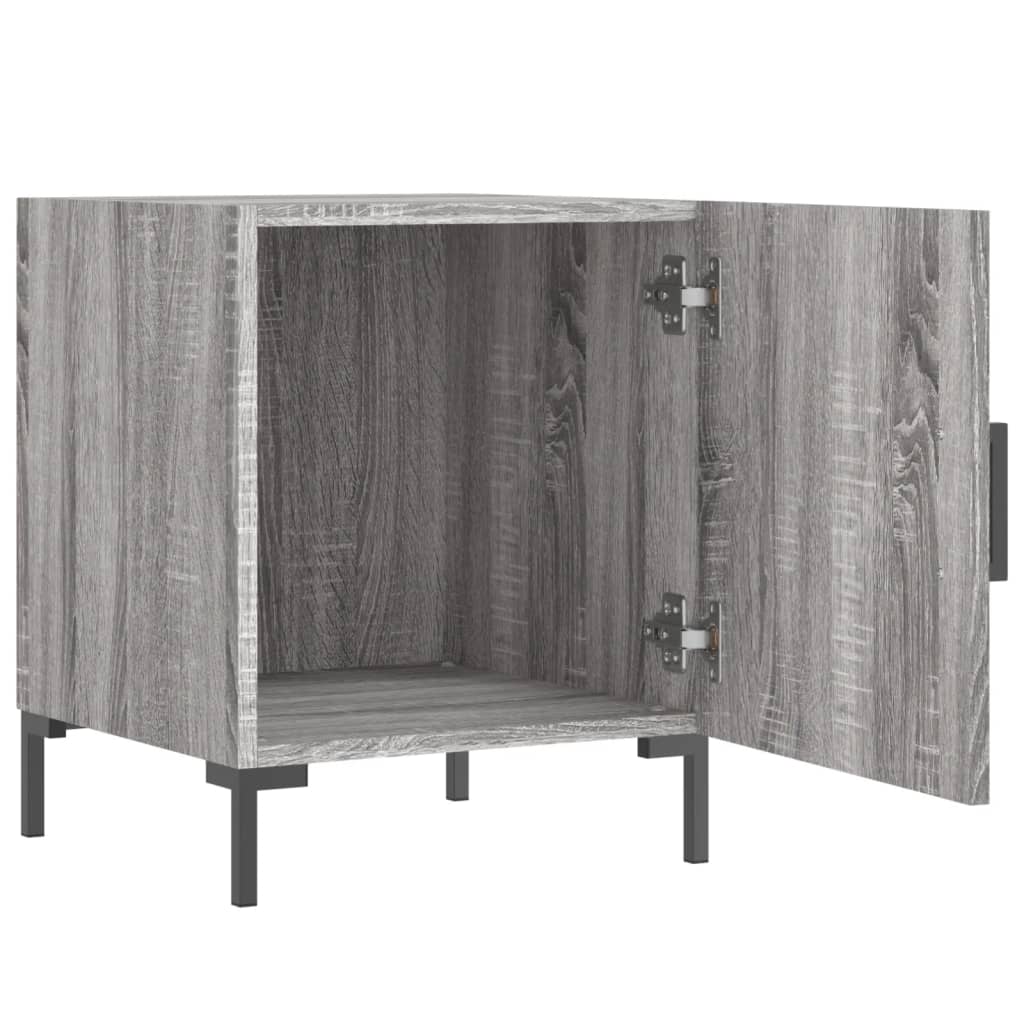bonnevie Nachttisch,Beistelltisch Grau Sonoma 40x40x50 cm Holzwerkstoff vidaXL