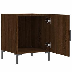 Bonnevie - Nachttisch,Beistelltisch Braun Eichen-Optik 40x40x50 cm Holzwerkstoff vidaXL