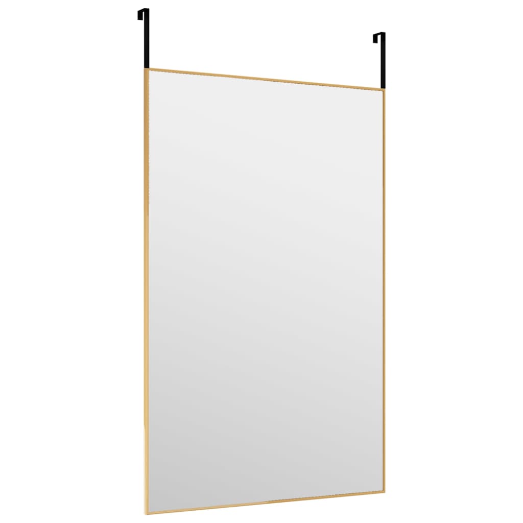 Bonnevie - Türspiegel Golden 50x80 cm Glas und Aluminium vidaXL829142