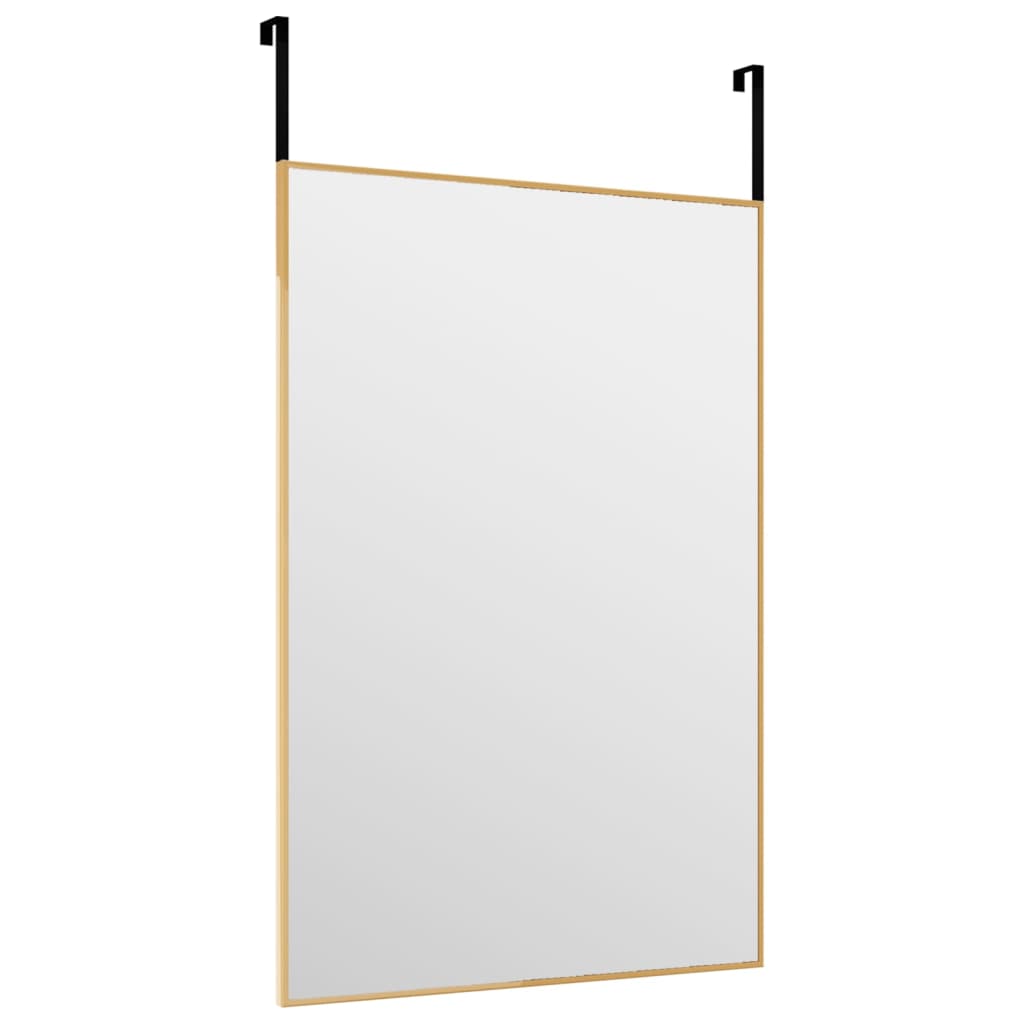 Bonnevie - Türspiegel Golden 40x60 cm Glas und Aluminium vidaXL959078
