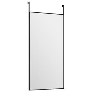 Bonnevie - Türspiegel Schwarz 30x60 cm Glas und Aluminium vidaXL156646