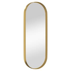 bonnevie Wandspiegel Golden 15x40 cm Oval vidaXL391240