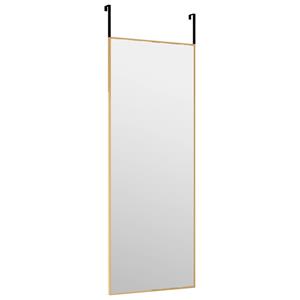 Bonnevie - Türspiegel Golden 30x80 cm Glas und Aluminium vidaXL392845