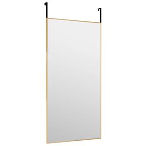 Bonnevie - Türspiegel Golden 40x80 cm Glas und Aluminium vidaXL59554