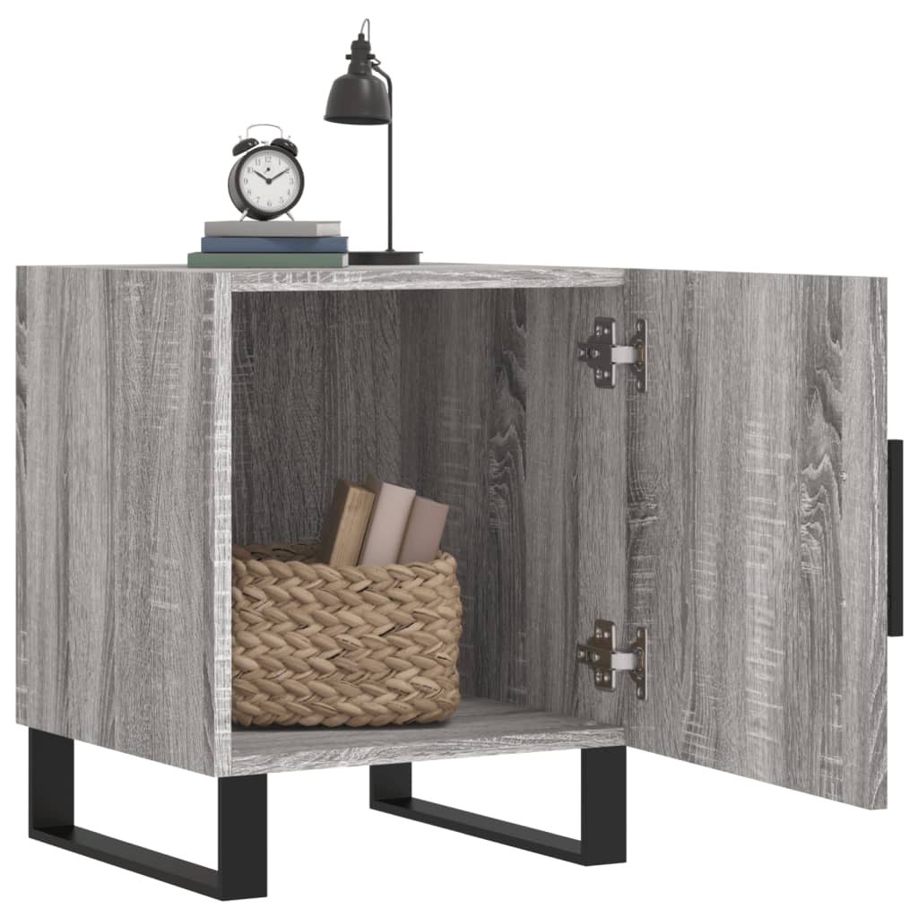Bonnevie - Nachttisch,Beistelltisch Grau Sonoma 40x40x50 cm Holzwerkstoff vidaXL
