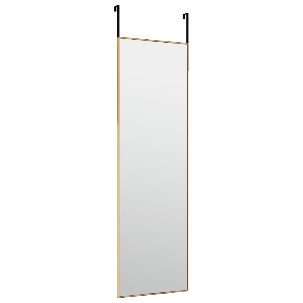 Bonnevie - Türspiegel Golden 30x100 cm Glas und Aluminium vidaXL938756