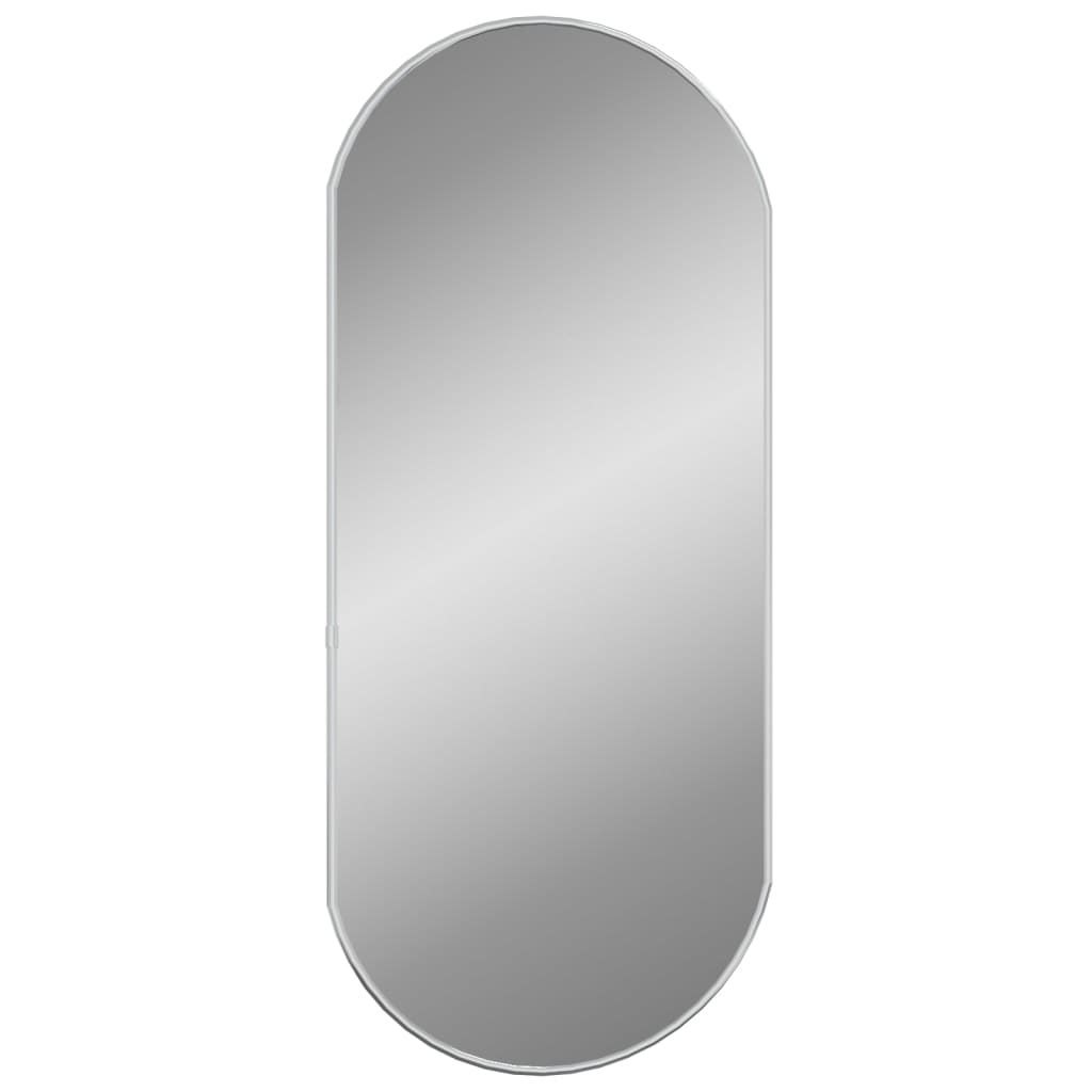 Bonnevie - Wandspiegel Badzimmer Spiegel Silbern 70x30 cm Oval vidaXL