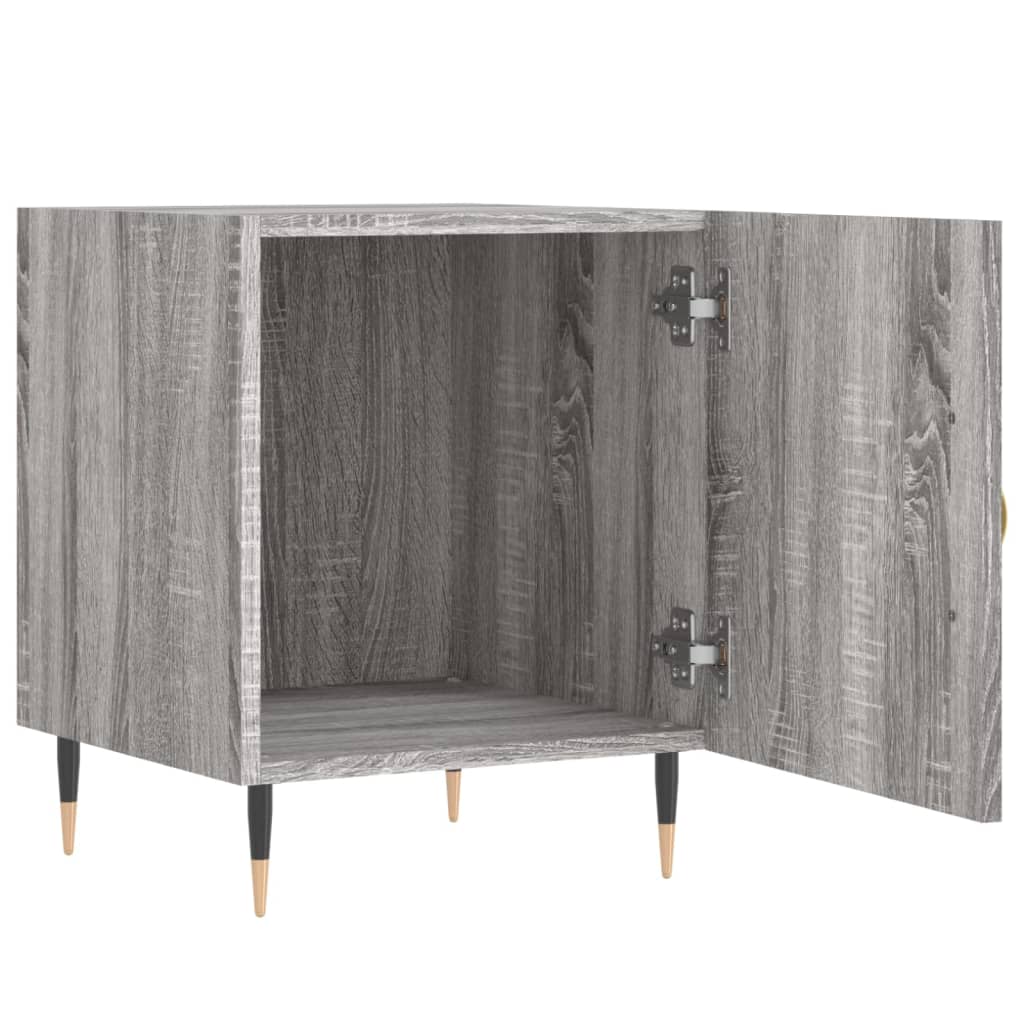 Bonnevie - Nachttisch,Beistelltisch Grau Sonoma 40x40x50 cm Holzwerkstoff vidaXL
