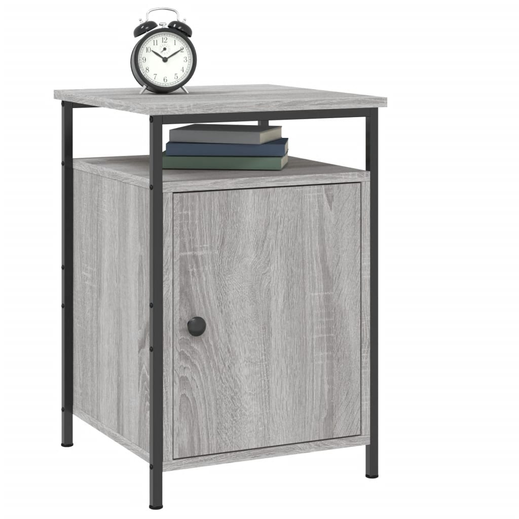 Bonnevie - Nachttisch,Beistelltisch Grau Sonoma 40x42x60 cm Holzwerkstoff vidaXL