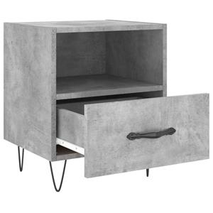 Bonnevie - Nachttisch,Beistelltisch Betongrau 40x35x47,5 cm Holzwerkstoff vidaXL
