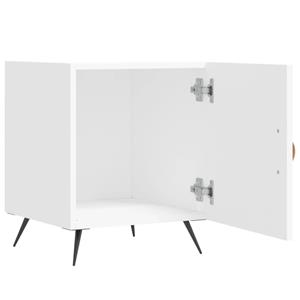 Bonnevie - Nachttisch,Beistelltisch Weiß 40x40x50 cm Holzwerkstoff vidaXL