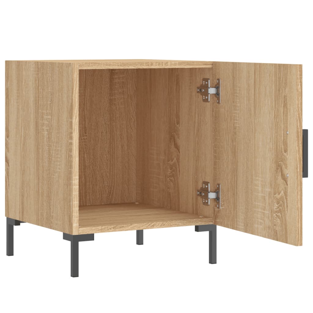 Bonnevie - Nachttisch,Beistelltisch Sonoma-Eiche 40x40x50 cm Holzwerkstoff vidaXL