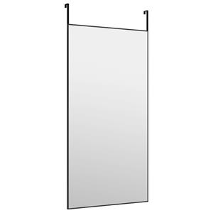 Bonnevie - Türspiegel Schwarz 50x100 cm Glas und Aluminium vidaXL29492