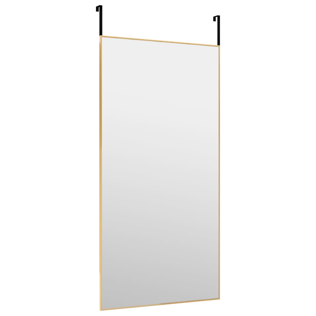Bonnevie - Türspiegel Golden 50x100 cm Glas und Aluminium vidaXL95400