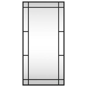 vidaXL Wandspiegel rechthoekig 40x80 cm ijzer zwart