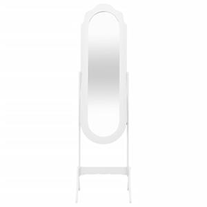 Bonnevie - Standspiegel Weiß 45,5x47,5x160 cm Holzwerkstoff vidaXL712418
